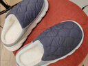 DFBK棉拖鞋男士踩屎感家居室內防滑防臭2025新款不臭腳厚底大碼冬季 深灰【防水】 36 37 【適合35/36腳穿】 曬單實(shí)拍圖