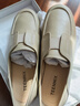 天美意女鞋子軟底英倫樂(lè )福鞋平底小皮鞋女通勤一腳蹬復古單鞋2025秋新款 杏色 37 曬單實(shí)拍圖