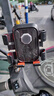 電動(dòng)車(chē)手機支架摩托車(chē)外賣(mài)騎手代駕小頭盔防抖遮陽(yáng)擋雨導航架防震 無(wú)帽子【安裝在左側后視鏡上】配墊高螺絲/扳手 曬單實(shí)拍圖