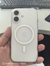 猩球衛士高級感防指紋適用Apple/蘋(píng)果iPhone16磁吸瓦楞手機殼超薄行李箱條紋保護套磨砂MagSafe透明外殼白 曬單實(shí)拍圖