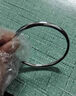 正品鉑金pt950光面素圈手鐲女款白金傳承鐲子手飾生日禮物送女友 4.47g 鉑金傳承手鐲 54cm 曬單實(shí)拍圖