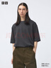 優(yōu)衣庫男女裝大師T AIRism寬松圓領(lǐng)T恤五分袖短袖475355 465185 475355/07青灰色 XL 曬單實(shí)拍圖