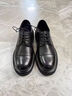 NEWMDER國際品牌商務(wù)皮鞋男2026新款真皮夏季商務(wù)正裝英倫增高男鞋德比鞋 高檔黑色 【現貨速達】 41 曬單實(shí)拍圖