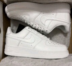 耐克NIKE板鞋女子大童空軍一號 AIR FORCE 1運動(dòng)鞋 DH2920-111白38.5 曬單實(shí)拍圖