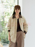 森馬（Semir）羽絨服女中長(cháng)款輕薄肌理寬松2025撞色燈芯絨翻領(lǐng)冬裝109725113027 曬單實(shí)拍圖