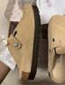 東園物作勃肯鞋男女同款包頭拖鞋春夏情侶2024最新款時(shí)尚厚底休閑外穿拖鞋 卡其色【軟木厚底+牛反絨】 37 【正碼】 曬單實(shí)拍圖