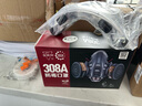 安爽利防毒面具面罩活性炭防噴漆油漆苯防甲醛防工業(yè)粉塵打農藥防護面罩 PS防毒防塵+防霧眼鏡送4片濾棉 曬單實(shí)拍圖