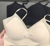 氧心（YANGXIN）兩件裝內(nèi)衣女夏季無痕聚攏文胸?zé)o鋼圈背心吊帶運(yùn)動女士胸罩美背 黑色+香檳【吊帶款】 XL 曬單實(shí)拍圖