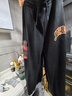 NIKE JORDAN 耐克AJ童裝男女童加絨長(cháng)褲冬季保暖兒童褲子正黑色160 /66 【建議身高152-158cm】 曬單實(shí)拍圖