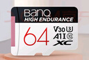 banq 64GB TF（MicroSD）存儲卡 A1 U3 V30 4K 行車(chē)記錄儀&安防監控專(zhuān)用內存卡 高度耐用 讀速100MB/s 曬單實(shí)拍圖