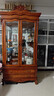 美式酒柜 玻璃酒柜美式展示柜子實(shí)木裝飾柜雙門(mén)酒柜 歐式 曬單實(shí)拍圖