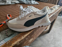 彪馬（PUMA）【復(fù)古跑鞋】防滑慢跑鞋男女低幫休閑鞋RIDER FV391925 純白色-午夜藍(lán)-03 41 曬單實(shí)拍圖