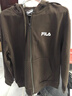 FILA 斐樂(lè )官方情侶款針織連帽衛衣外套2025秋季新款休閑純棉寬松上衣 正黑色-BK L 175/96A/L 曬單實(shí)拍圖