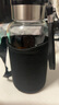 【送杯套】大容量加厚玻璃杯子便攜噸噸杯茶水分離帶杯套泡茶水杯 透明 1000ml噸噸桶 1只裝 曬單實(shí)拍圖