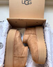 UGG秋季女士休閑舒適純色厚底雪地靴煙囪時(shí)尚切爾西短靴 1134526 CHE | 栗色 37 曬單實(shí)拍圖