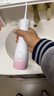 拜爾M4 電動沖牙器 手持式專業(yè)水牙線家用聲波式超正畸專用牙齒清潔洗牙送女朋友 蜜桃粉 曬單實拍圖