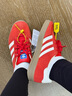 阿迪達斯（adidas）三葉草男女鞋GAZELLE INDOOR低幫休閑鞋IF1808紅白37 曬單實(shí)拍圖