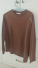 季言高端品牌男士t恤長(cháng)袖 云梯棉加厚保暖內搭打底衫插肩袖上衣體恤潮 咖啡色 L （適合135-150斤） 曬單實(shí)拍圖