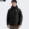 北面（The North Face）機能三合一沖鋒衣男防風(fēng)防水外套550蓬鵝絨內膽25秋冬上新|81QS JK3/宇宙黑 XL/180 曬單實(shí)拍圖