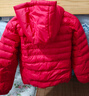 雪中飛【可拆卸帽輕薄羽絨服】秋冬新品高蓬松鴨絨中大童裝保暖兒童外套 中國紅 150 曬單實(shí)拍圖