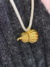 萃華足金999南瓜葫蘆吊墜黃金首飾送禮紀念日送女友老婆生日禮物 南瓜葫蘆吊墜約11.2g 曬單實拍圖