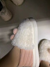 ECAC包跟棉拖鞋女冬季居家用厚底毛絨保暖防滑室內情侶外穿棉鞋情侶款 皮紅【熊兔包跟】加絨加厚 38-39 適合平常37-38碼穿 曬單實(shí)拍圖