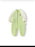 巴拉巴拉童裝寶寶連體衣新生兒哈衣包屁衣冬裝加絨加厚萌男童女童嬰童衣服 黃綠41122 80cm 曬單實(shí)拍圖