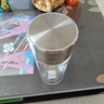 希諾雙層玻璃杯男茶水分離杯高檔泡茶杯子車(chē)載水杯XN-9338本色 290mL 曬單實(shí)拍圖