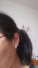 締晶雛菊銀耳環(huán)女2025年新款耳釘耳圈圈耳扣女生輕奢小眾高級感禮物 曬單實(shí)拍圖
