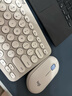 羅技（Logitech）時(shí)尚系列 PEBBLE 2 COMBO鍵鼠套裝 無(wú)線(xiàn)鍵鼠套裝 雙模連接 自定義按鍵 三臺設備配對 煙云灰 曬單實(shí)拍圖