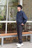 森馬（Semir）休閑褲男三防軟殼褲加絨直筒褲2025冬季長褲通勤基礎(chǔ)109725127101 曬單實拍圖