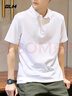 GLM短袖t恤男透氣夏季翻領(lǐng)polo衫速干T恤冰絲感休閑運動(dòng)上衣白色2XL 曬單實(shí)拍圖