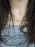 中國黃金（CHINA GOLD）小狐貍黃金項鏈女足金吊墜生日禮物送女朋友老婆 臻選禮盒包裝【無(wú)產(chǎn)品勿單拍】 金重約0.3g【足金吊墜+銀鏈】 曬單實(shí)拍圖