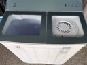 小鴨【官方店】半自動(dòng)洗衣機迷你小型波輪大容量租房宿舍家用雙桶雙缸分區脫水甩干老式強力去污 18.5KG  洗12+脫6.5+終身聯(lián)保 格雅青 雙缸 曬單實(shí)拍圖
