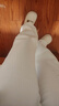 延芮白色直筒牛仔褲女秋冬2025新款小個(gè)子寬松顯瘦拖地窄版高腰闊 TQ/Y131--白色【加絨】長(cháng)褲 L 曬單實(shí)拍圖