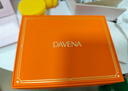 Davena蒂瑋娜小別針手表女款輕奢小眾小方表女士腕表 金色綠面  曬單實拍圖