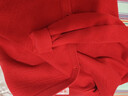 恒源祥100%羊毛開(kāi)衫男士V領(lǐng)加厚冬季保暖毛衣外套HJ210 大紅 185/100A  曬單實(shí)拍圖