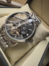 冠琴（GUANQIN）手表男機械表瑞士品質(zhì)防水夜光全自動(dòng)多功能雙日歷高檔商務(wù)男表 黑色鈦金屬 終生保 41mm 曬單實(shí)拍圖
