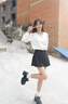卓詩(shī)尼粗跟小皮鞋女2025年秋季新款蝴蝶結單鞋復古配裙子jk厚底樂(lè )福鞋女 棕色 37 曬單實(shí)拍圖