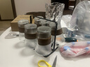 【采銷(xiāo)嚴選】玻璃水杯帶杯架套裝家用茶杯防燙束腰耐熱客廳水杯 杯架+六只風(fēng)琴杯 320ml 1只 曬單實(shí)拍圖