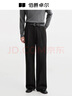伯爵卓爾【發(fā)熱&不易皺】通勤休閑褲男士2025秋季新款垂感西裝長(cháng)褲子男 月夜黑 34 曬單實(shí)拍圖