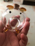 筏芯透明存錢(qián)罐金豆豆小豬玻璃瓶小金豆收納瓶許愿瓶金豆豆收納瓶網(wǎng)紅 小豬瓶+木底座：愛(ài)如海深 曬單實(shí)拍圖