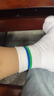 YONEX尤尼克斯羽毛球襪吸汗透氣運動(dòng)襪女款245134BCR白三雙裝 曬單實(shí)拍圖