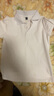 羅蒙男童短袖polo衫校園服飾春夏新款T恤女童班服 白色短袖POLO衫 130 曬單實(shí)拍圖