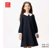 優(yōu)衣庫童裝女童針織裙連衣裙禮服禮裙校服演出服可機洗新款475693 69 藏青色 150 曬單實(shí)拍圖