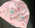 李寧（LI-NING）兒童泳帽男女通用游泳帽護耳印花布帽舒適游泳裝備 6021 粉色 曬單實(shí)拍圖