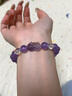 中國黃金紫運貔貅紫水晶手鏈女天然手串生日禮物女朋友老婆結婚紀念日 銅錢(qián)貔貅紫水晶手串 曬單實(shí)拍圖