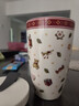 德國(guó)唯寶（Villeroy&Boch）進(jìn)口隨手杯便捷隨行杯 車(chē)載咖啡杯 簡(jiǎn)約水杯 純白個(gè)性 學(xué)生杯子 圣誕逸趣 350ml 曬單實(shí)拍圖