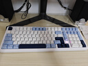 黑爵（AJAZZ）【下單立減15%】AK980三模熱插拔無(wú)線(xiàn)機械鍵盤(pán)98配列Gasket結構下燈位RGB客制化鍵盤(pán)2U0金屬旋鈕 V2-冰河藍-飛魚(yú)軸-8000mAh 曬單實(shí)拍圖