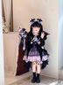 G.DUCKKIDS童裝洛麗塔公主裙女童連衣裙秋冬季新款兒童套裝萬(wàn)圣節庫洛米禮服 不加絨紫色裙子+閃燈 110尺碼4~5歲【100-110cm】 曬單實(shí)拍圖